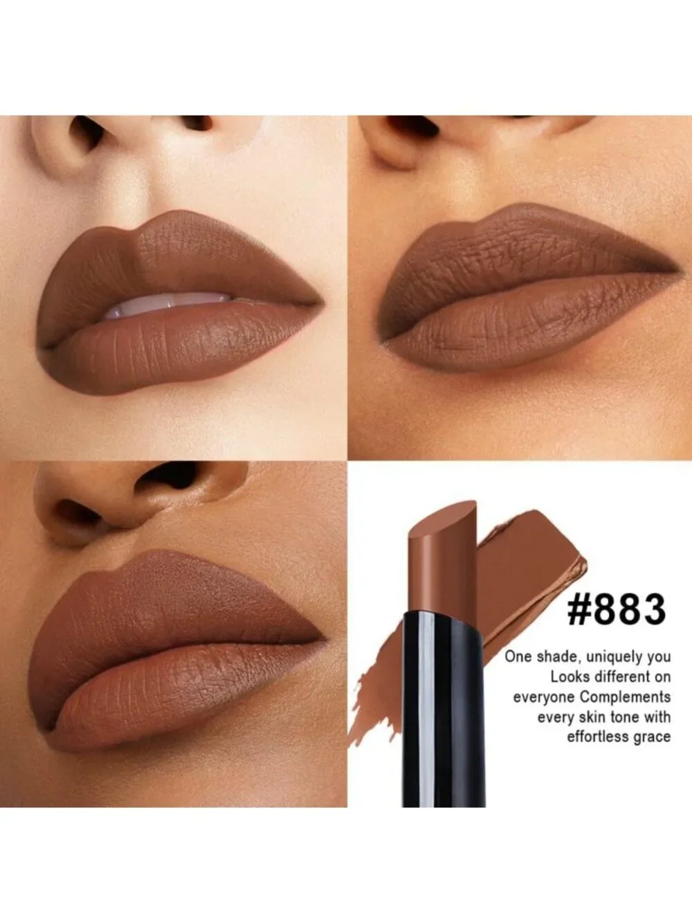 Long-Lasting Waterproof Nude Velvet Matte Lipstick for Women - Perfect Finish